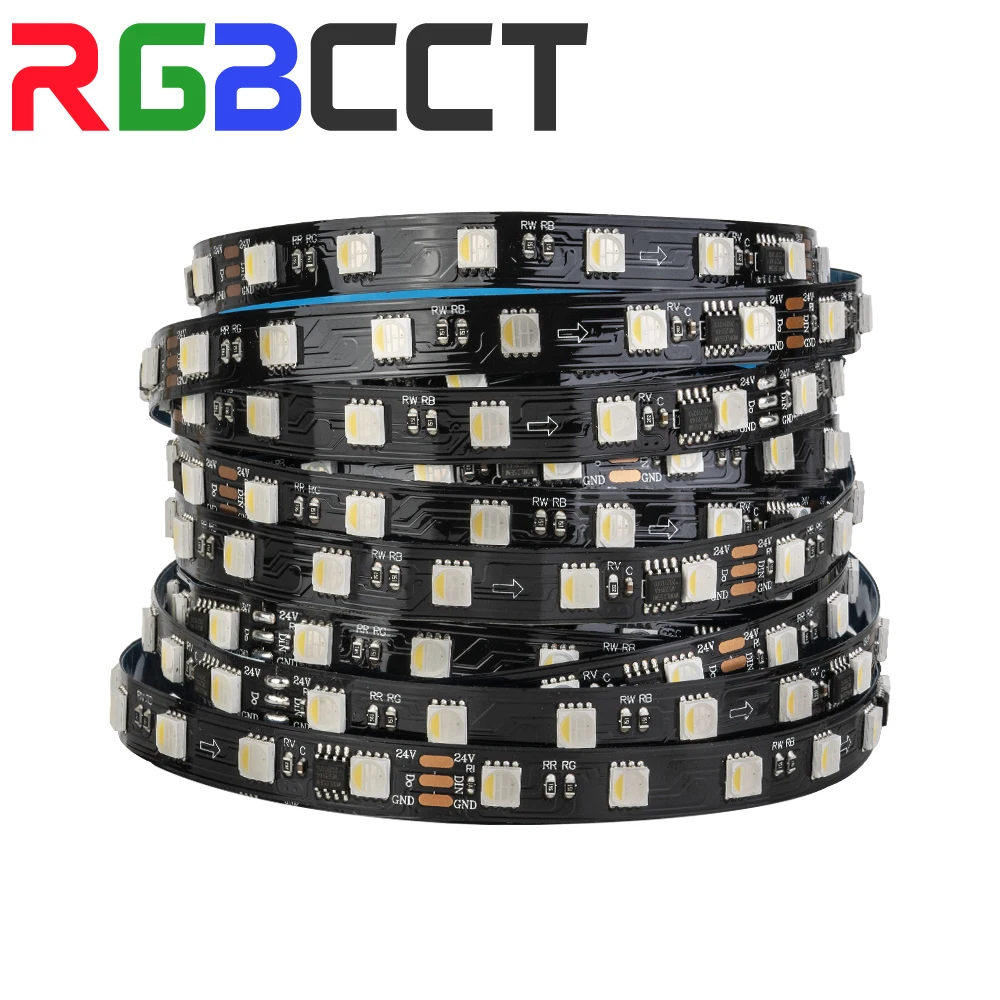 

DC12V 24V WS2814 Led Strip Light 4 in 1 Pixels Addressable Similar SK6812 RGBW WS2811 RGBWW RGBCW 5050 3pin Led Lights IP30 67