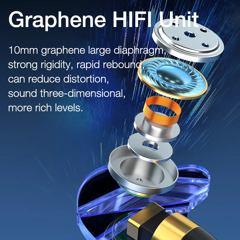 سماعات أذن سلكية من earديكو مزودة بميكروفون يتم التحكم في الأسلاك سماعات أذن داخلية شفافة سماعات أذن رياضية للموسيقى سماعات أذن للألعاب