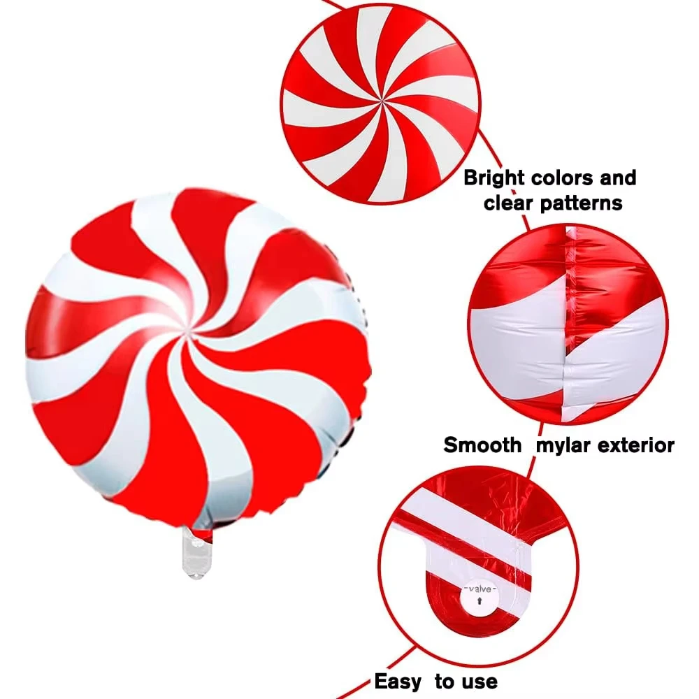 Weihnachten Zuckers tange Folie Luftballons Weihnachten rot grün süße Süßigkeiten Ballon Weihnachten Geschenk box Ballon Geburtstags feier Home