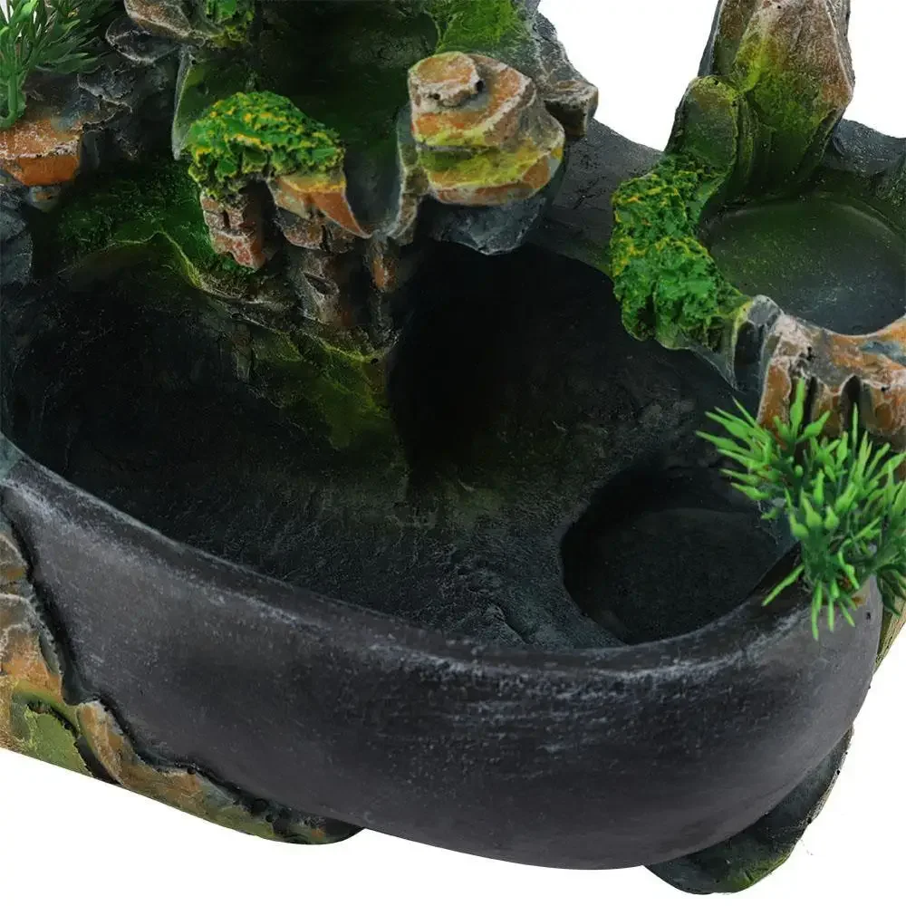 Rockery Waterfall Feng Shui Water Fountain Home Garden Crafts Creative Indoor Home Decoration All-season Simulation Resin