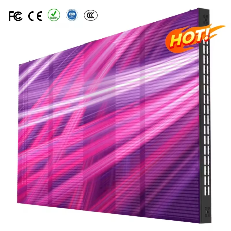 Flexible Transparent P3.91 P4.81 P7.81 P10 LED Video Display Screen for Shopping Malls Retail Stores Elevators Wayfinding
