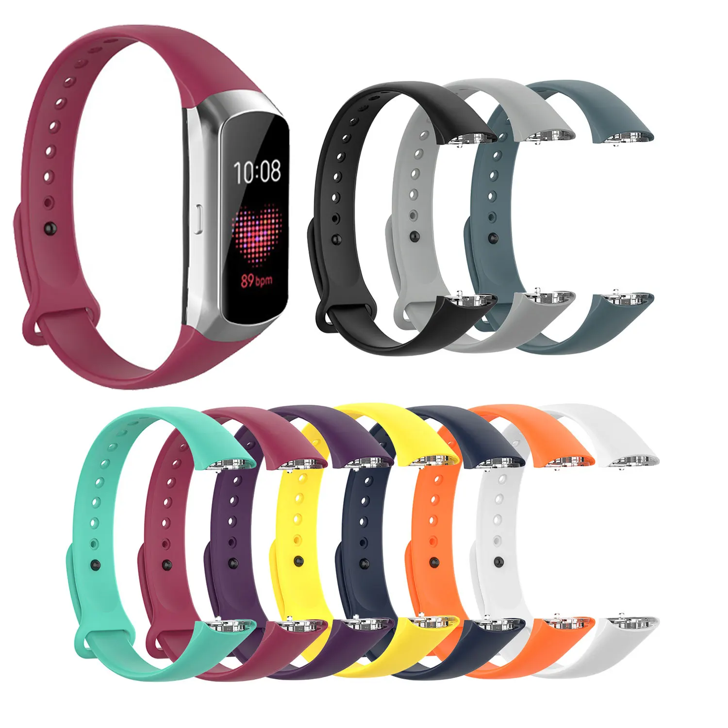 Silikonowy pasek do zegarka sportowego Pasek na nadgarstek do Samsung Galaxy Fit SM R370 Inteligentna bransoletka Pasek do zegarka Akcesoria