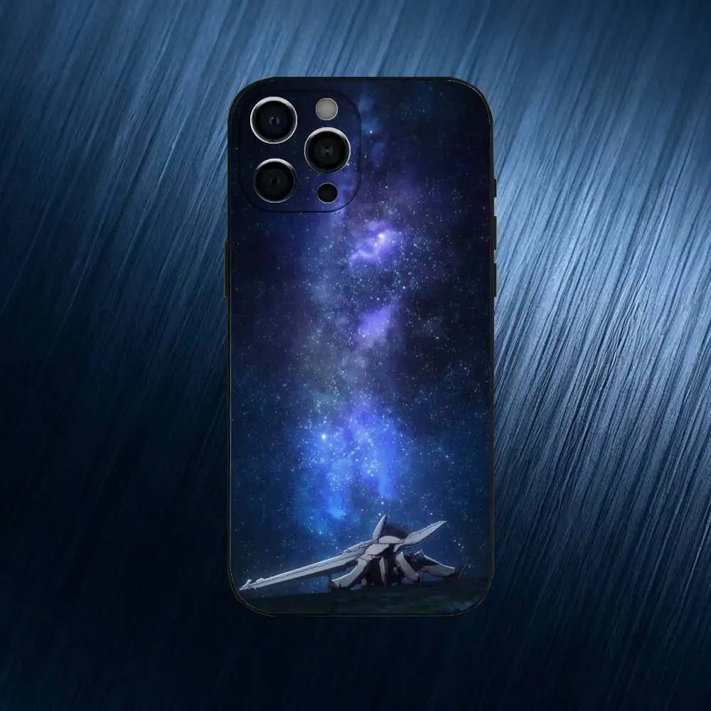 A-Anime 86 -Eighty Six- telefoonhoesje voor iPhone 17,16,15,14,13,12,11 Plus, Pro Max, zachte siliconen zwarte hoes