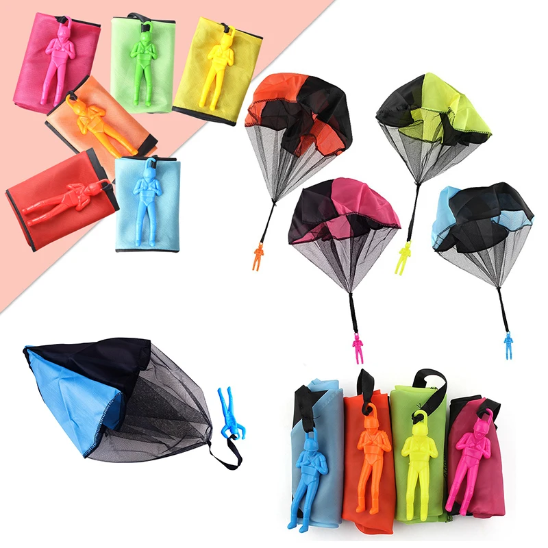 

2/3/5PCS Hand Throw Parachute Toys Set Kids Outdoor Sports Games Flying Paratrooper Drop Toy Random Color Chasing Game Props ZYF