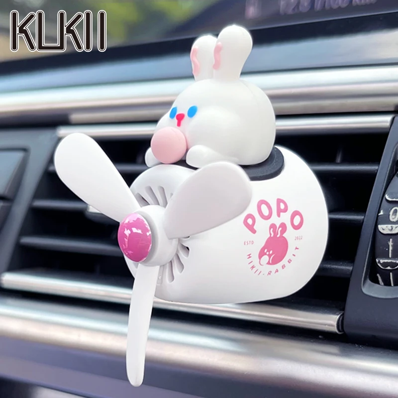 Cute Pilot car air freshener fan accessories aromatherapy decorations scent smell vent clip perfume diffuser fragrance dispenser