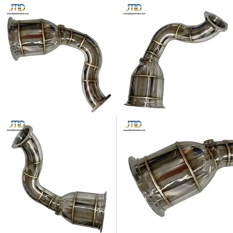 High Grade Exhaust System Downpipe for Audi Q8 3.0T Euro V Premium Stainless Steel Replacement Hardware Parts Front Pipe