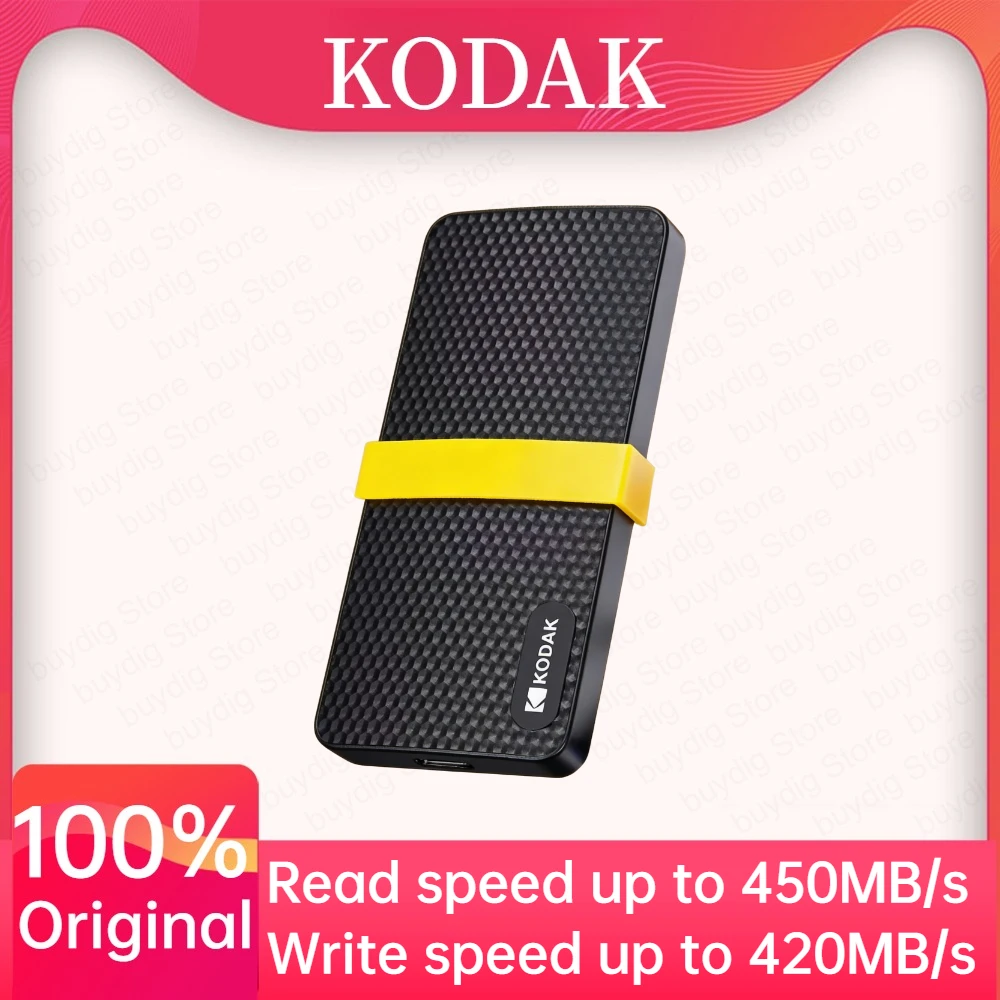 KODAK X200 Portable SSD 512GB 256GB Solid State Drive USB3.1 Type