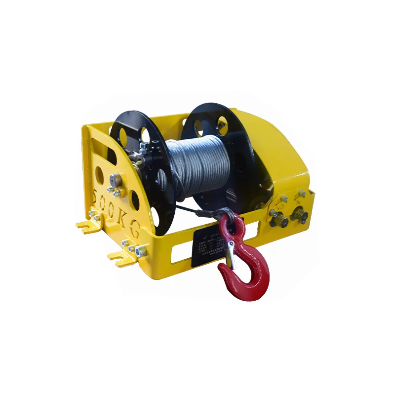 Dual Speed Manual Winch Heavy Duty Self Locking Brake Hoist 0.5T 1T Industrial Lifting Traction Positioning Machinery Equipment
