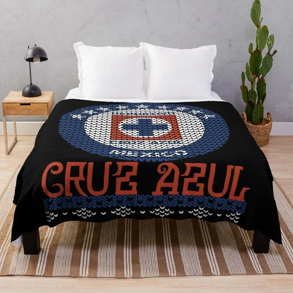 

Cruz Azul Throw Blanket Weighted Furry Thin Tourist Blankets