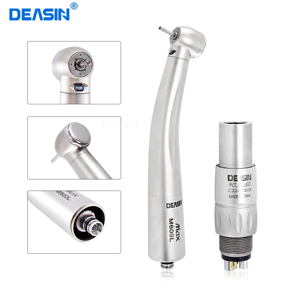 

Dental LED Fibre Optic High Speed Handpiece Dental Air Turbine Coupling Coupler/Adaptor Fit MAX M600L