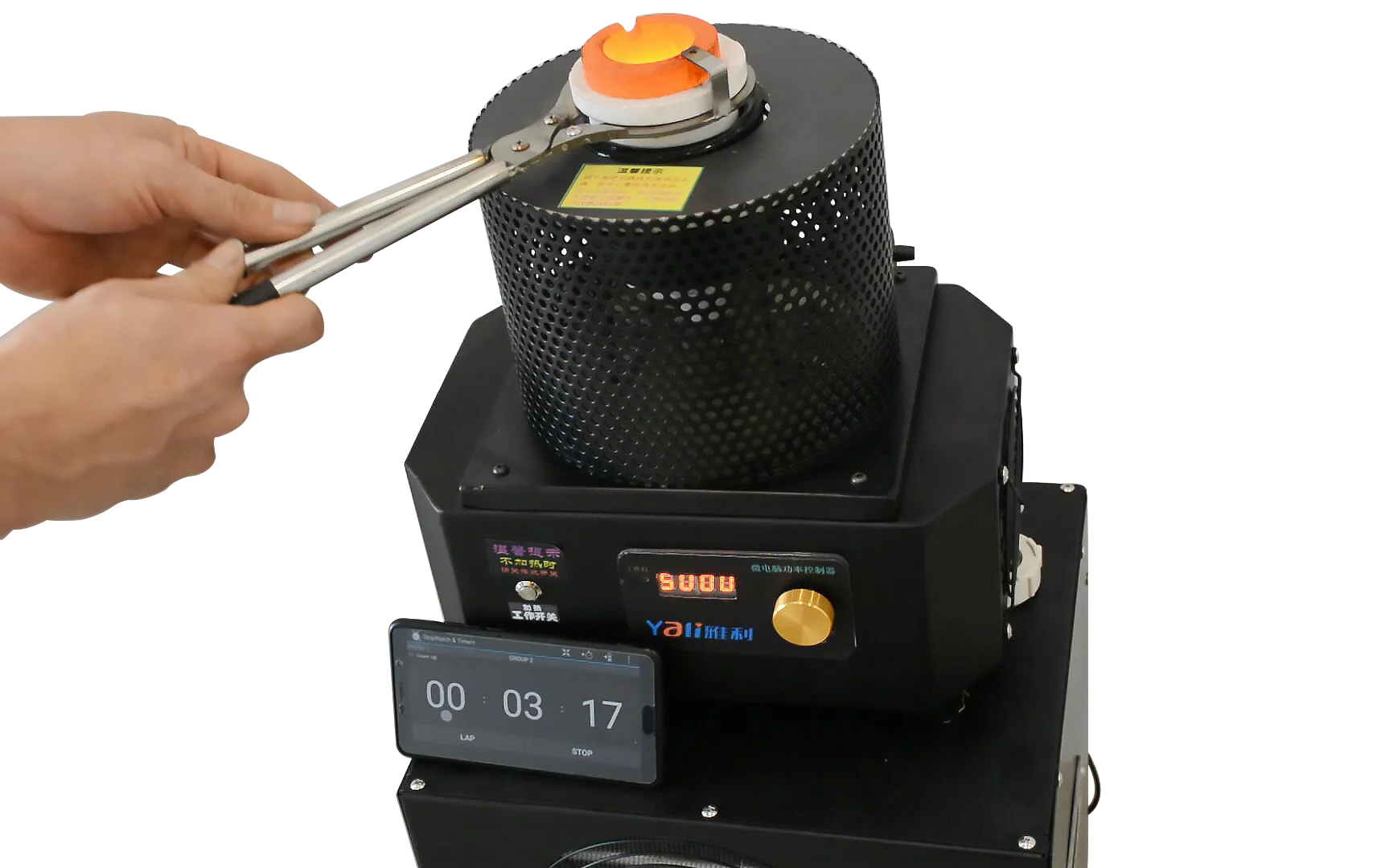 220V 4KG 1600 Degree Gold Melting Induction Machine Furnaces for Melting Gold Steel Iron Silver Copper