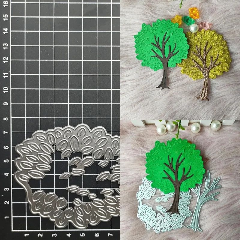 

New Metal Cutting Dies Tree Scrapbook Embossing Craft Die Cut Album Paper Card Making Tool Blade Punch Stencils