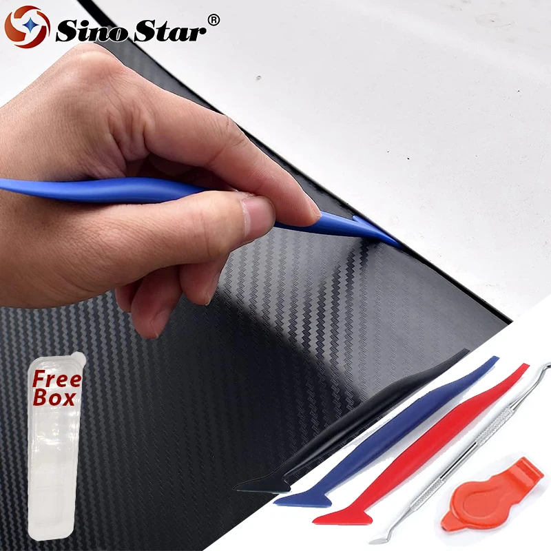 5Pcs Vehicle Vinyl Wrap Tool Kit Window Tinting Film Tool Micro Corner Squeegees Seam Stuffing and Curved Groove Finishing