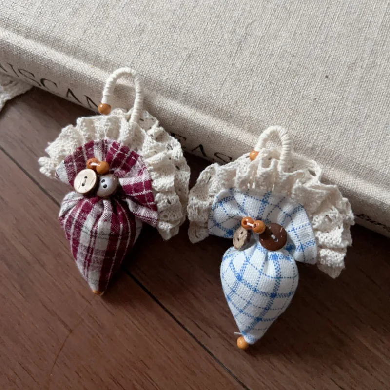 

Handmade Japanese Cotton Linen Stuffed Umbrella Brooch Pin Versatile Decoration for Shoes Socks Bag Pendant Clothing