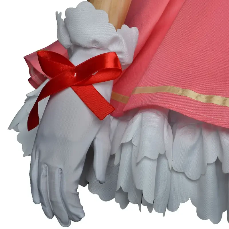 Costume de Cosplay Anime Cardcaptor Sakura pour femmes, activité mignonne, Halloween, fête de noël, vêtements de jeu de rôle #   1 #   W.