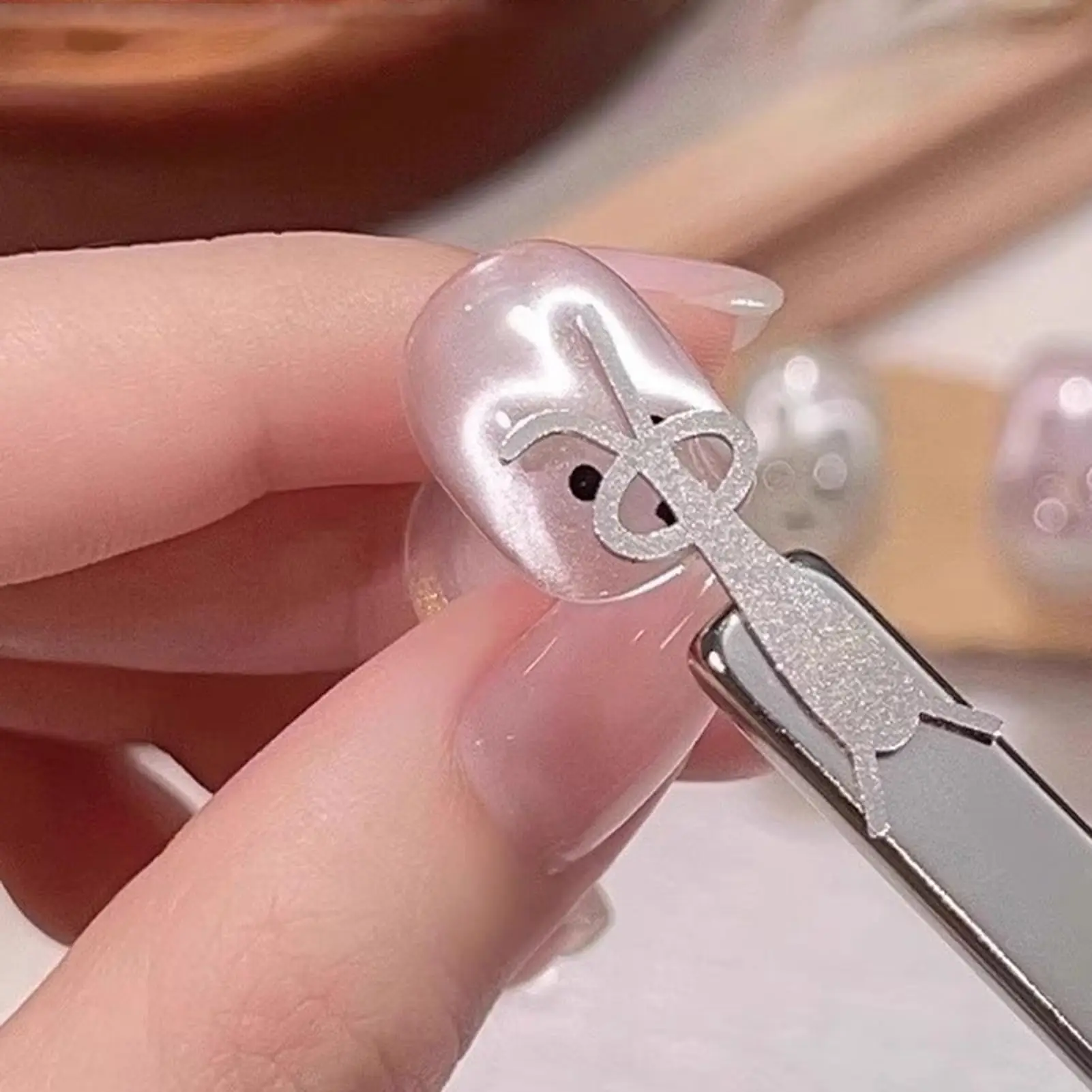 1/4Pcs Cute Rabbit Cat Eye Nail Magnet Stick Set Iron Rabbit Shaped Nail Gel Polish Magnet Tool Cute Rabbit Cat Eye Mag
