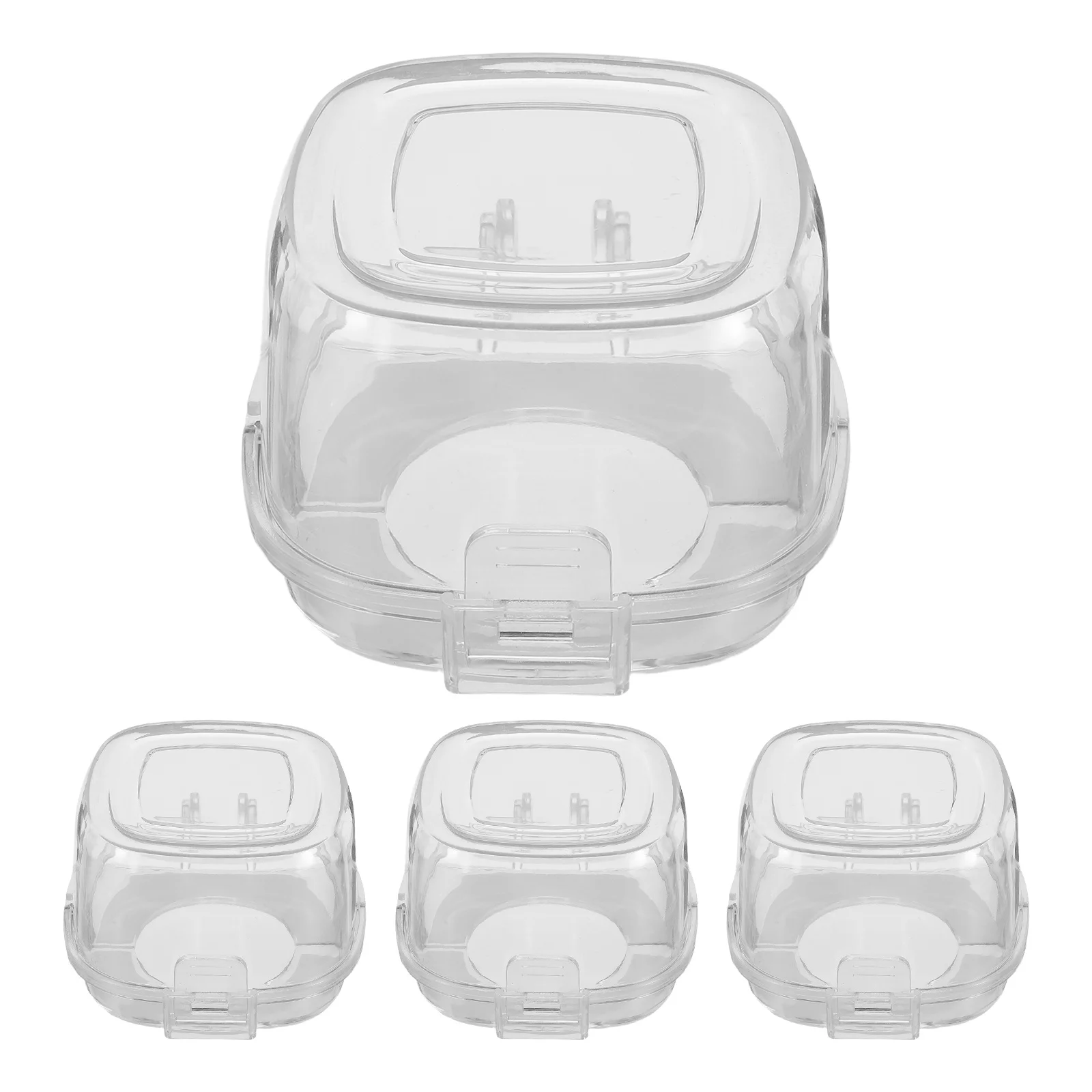 

4Pcs Transparent Heat Resistant Stove Knob Covers Child Safe Gas Oven Knob Protector Oil Proof Guard Cooking