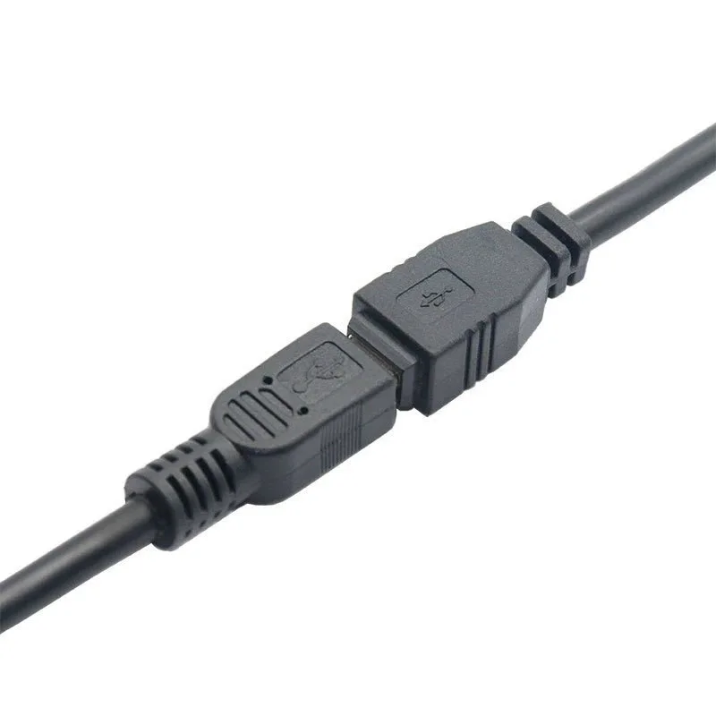 Hot Sale 1Pcs Black Light Adapter Cable 50cm/150cm Mini USB B 5pin Male To Female Extension Cable Cord Adapter
