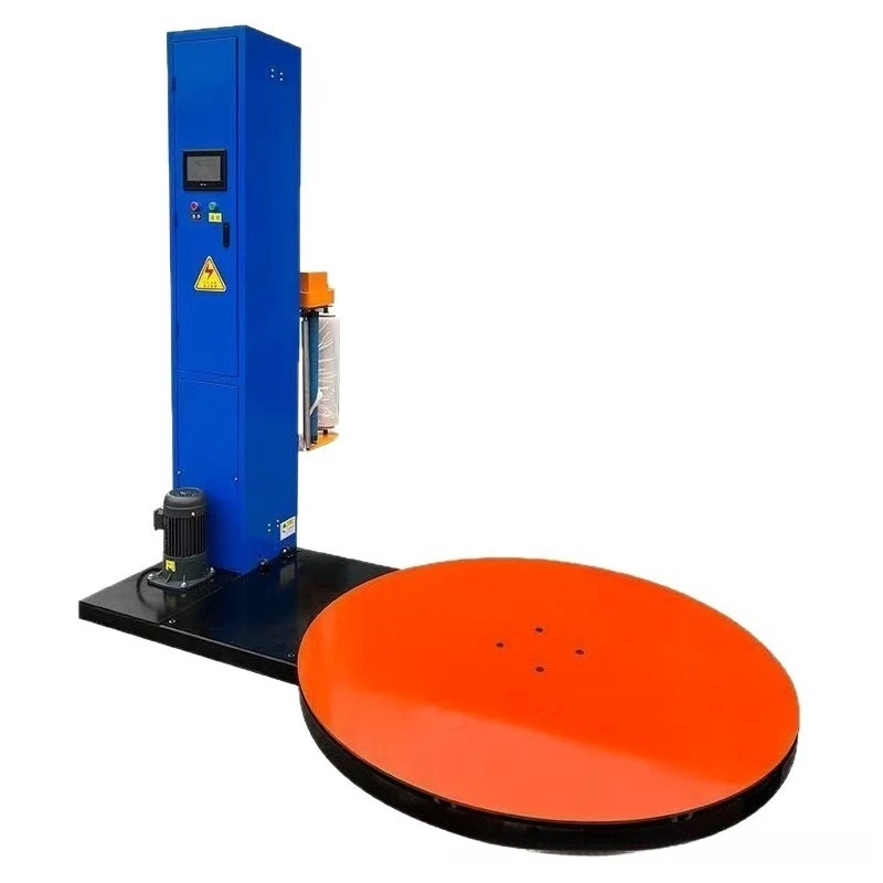Automatic Pallet Wrapping Machine Intelligent CNC Rotary Stretch Film Packaging Equipment