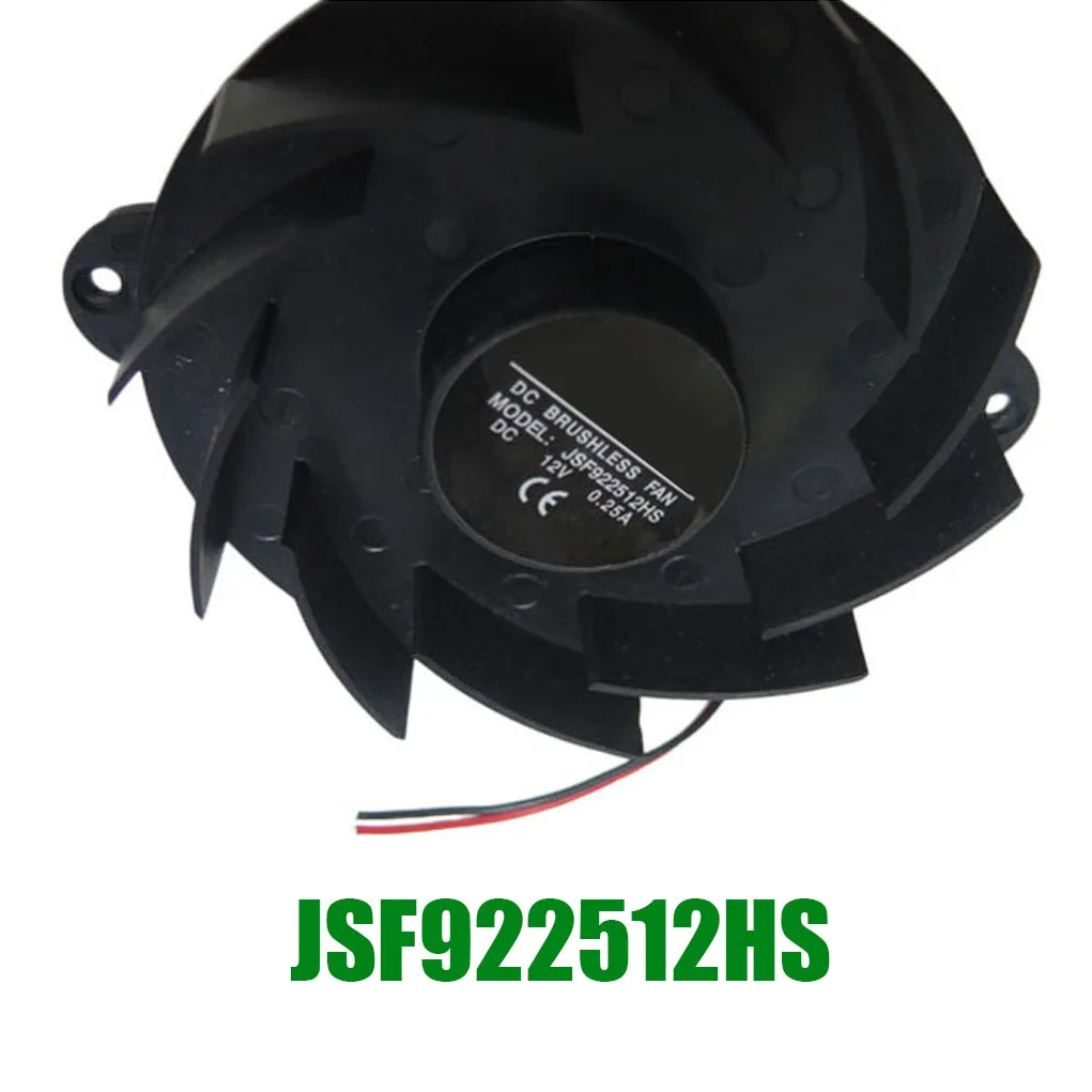 For JSF JSF922512HS DC12V 0.25A 2PIN 2Lines Cooling Fan