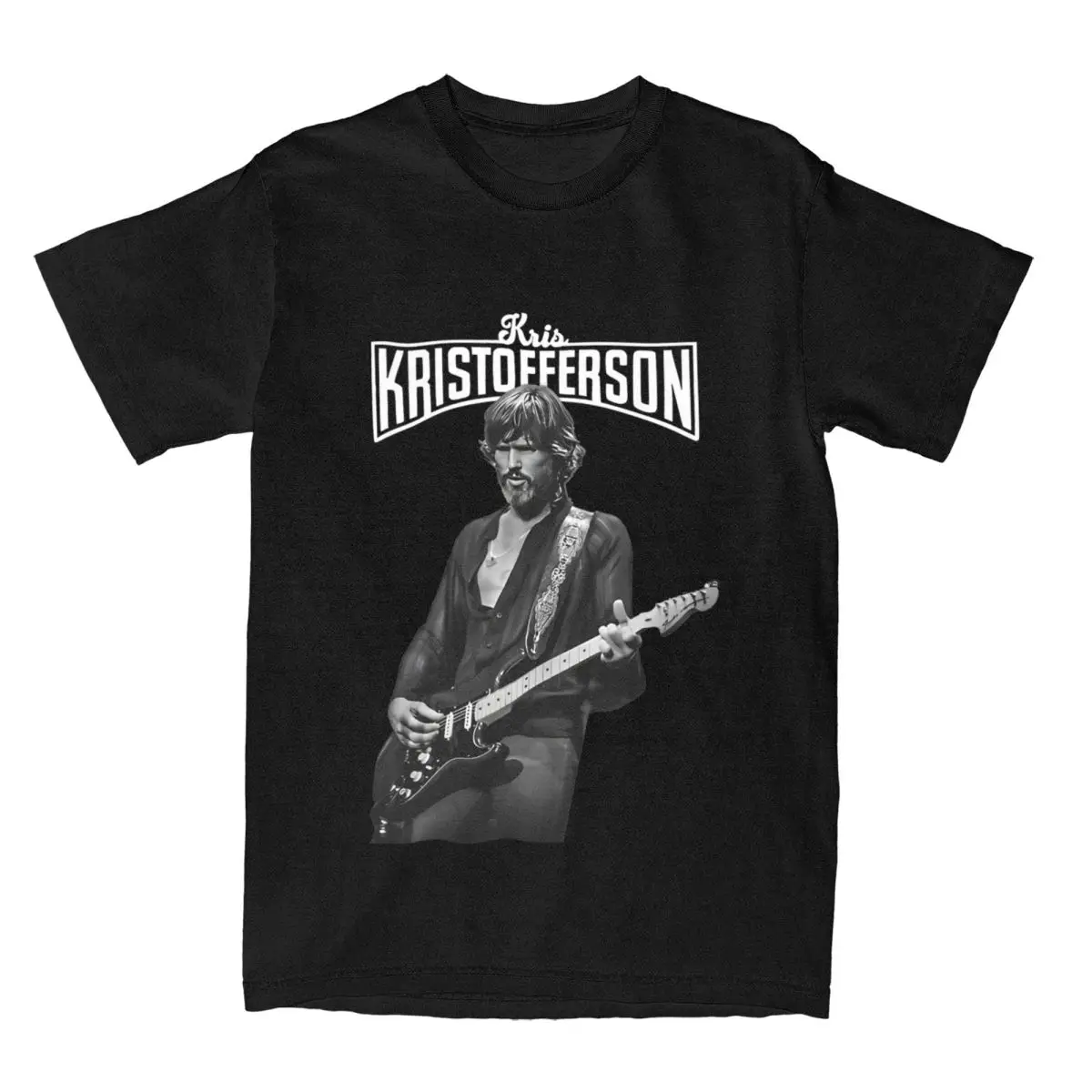 Men Women's T-Shirt Kris Kristofferson Guitarist Vintage Vintage Cotton Tee Shirt Short Sleeve T Shirts Clothes 4XL 5XL 6XL