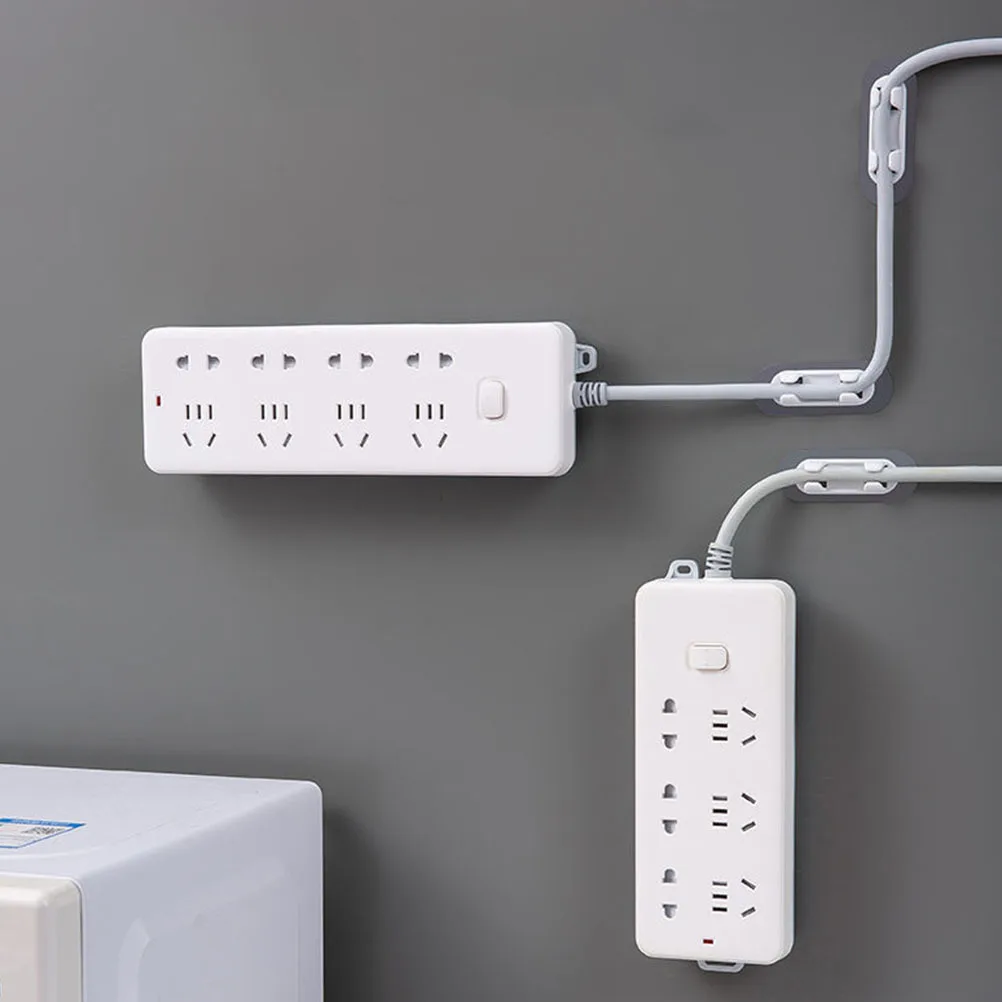 

10Pcs Adhesive Wire Organizer Clips Plastic Cable Holders Household Cable Management Easy Use Wire Organizer Home Accessory