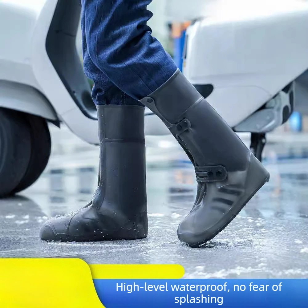 Rain Boot Covers Waterproof Anti Slip Shoe Cover Cubre Zapatos Para La Lluvia De Silicona Cubierta Ipermeable Para Lluvia XXL