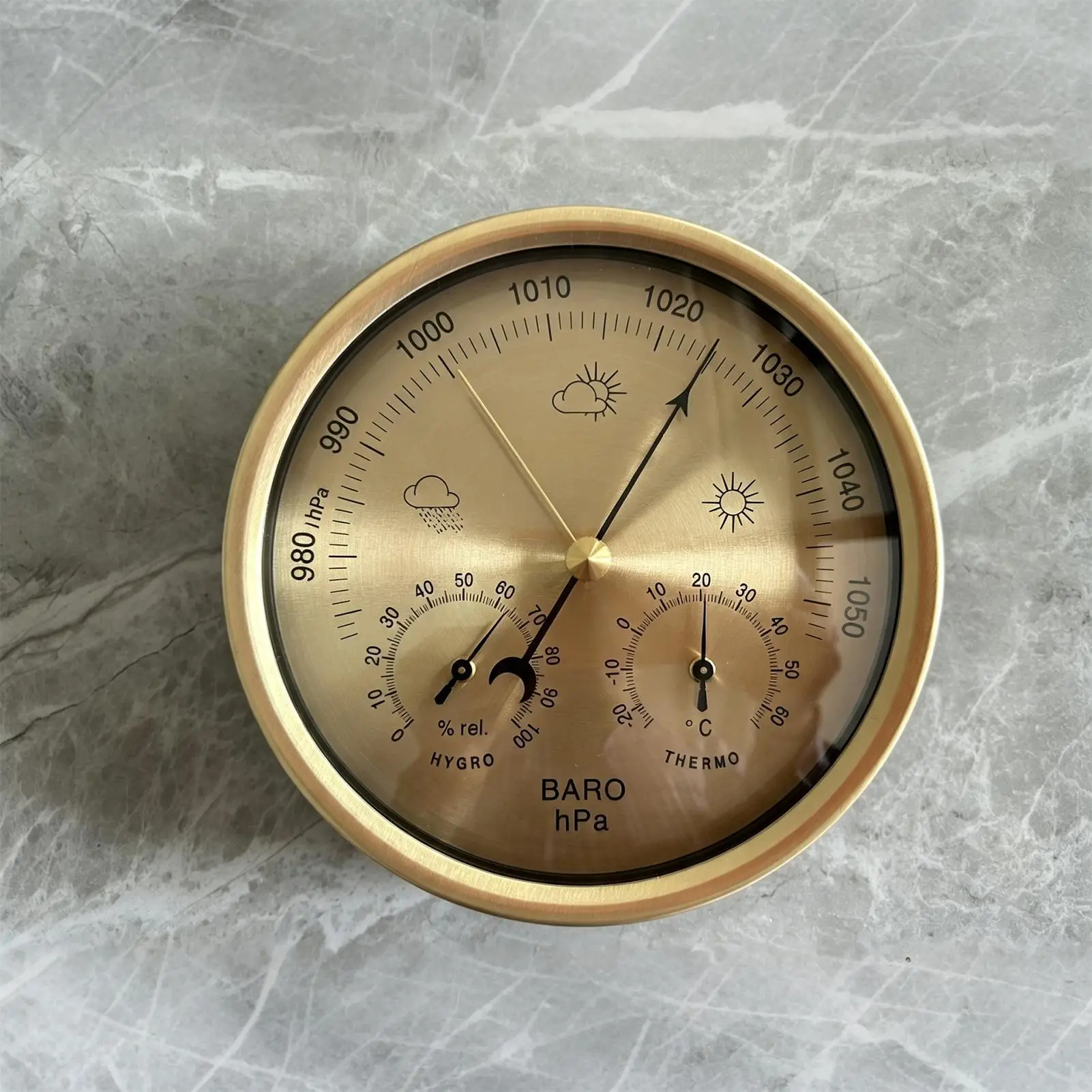 Barometer For Fishing Barometric Pressure Temperature Gauge Wall-Mounted Weather Meter For Anglers Fishermen Hikers Renters - view 4