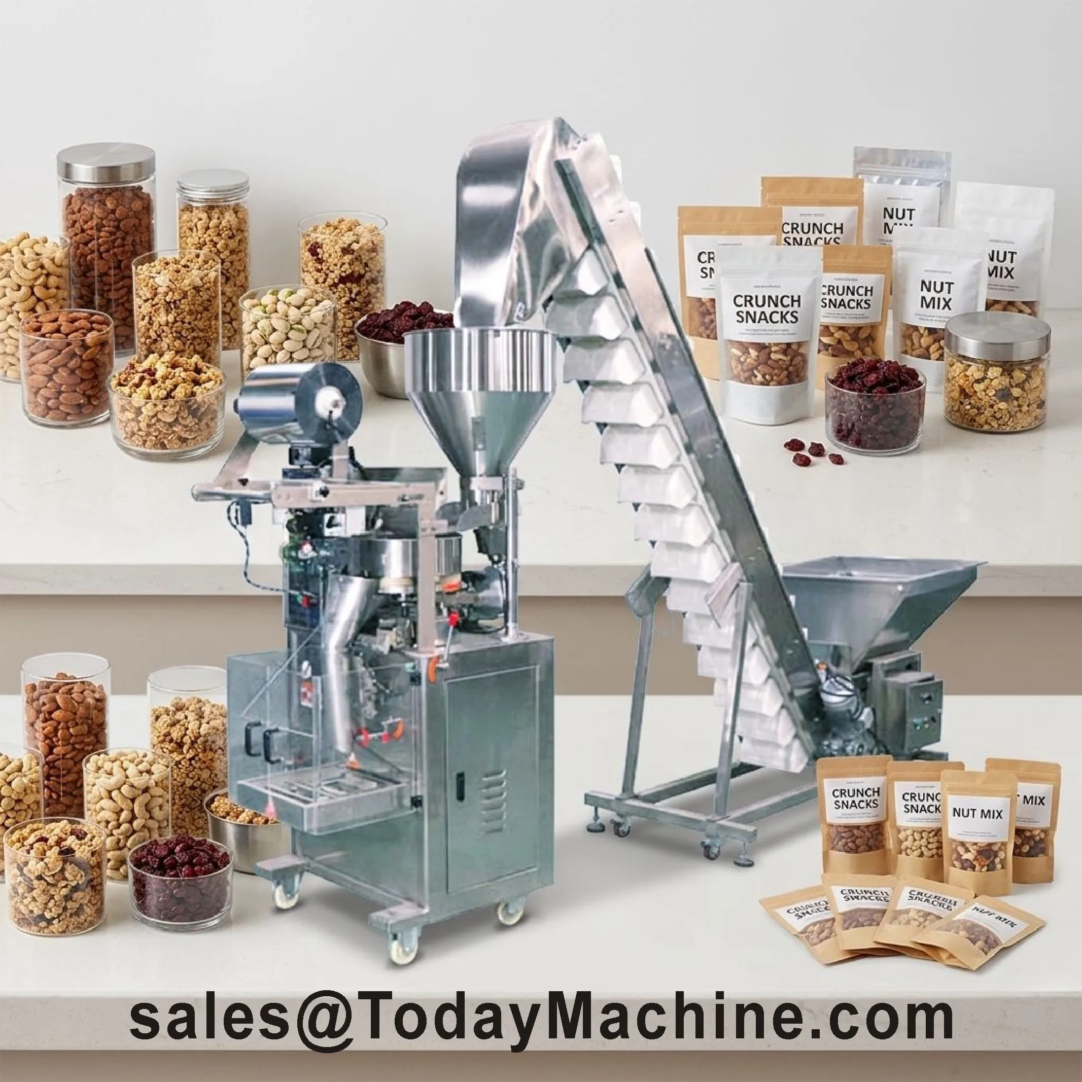 Liquid Filling Packaging Machines for Snack Food Bags for Granule Pillow Bag Wrapping Packing