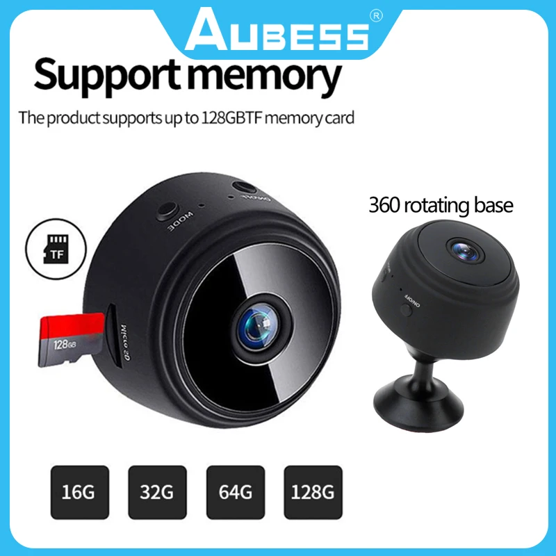 

AUBESS Wifi Camera A9 Mini Camera 1080P HD Mini Recorder Wireless Mini Camera Video Surveillance Video Recorder Security Camera