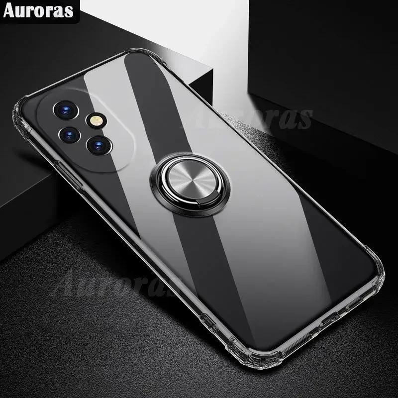 

Skinlee Clear Case For Honor 200 Pro Magnetic Ring Airbag Shockproof Soft Shell For Honor 200 Lite 200 pro Phone Cover