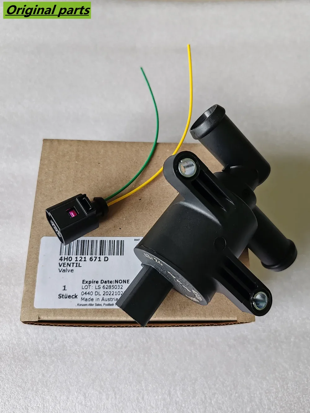 Genuine OEM Coolant Control Valve 4H0121671D,4H0121671B,4H0121671G for Audi Volkswagen Skoda Seat Heater Control Solenoid Valve