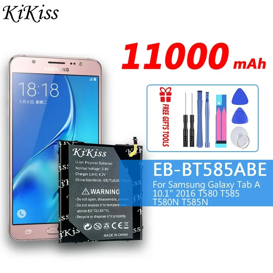 

Сменный аккумулятор KiKiss EB-BT585ABE для планшета Samsung Galaxy A 10,1 2016 T580 SM-T585C T585 T580N + инструменты