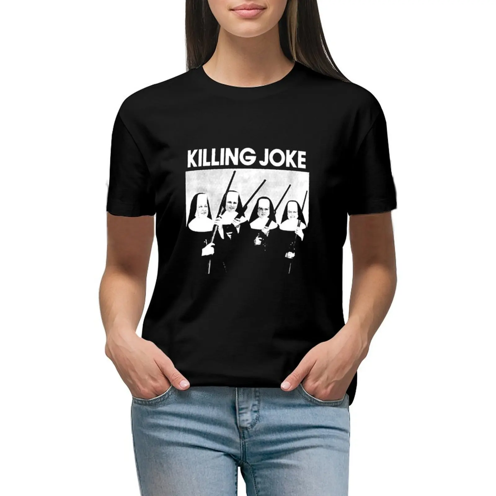 

KILLING JOKE BAND T-shirt graphics Blouse Short sleeve tee plus size t shirts for Women loose fit