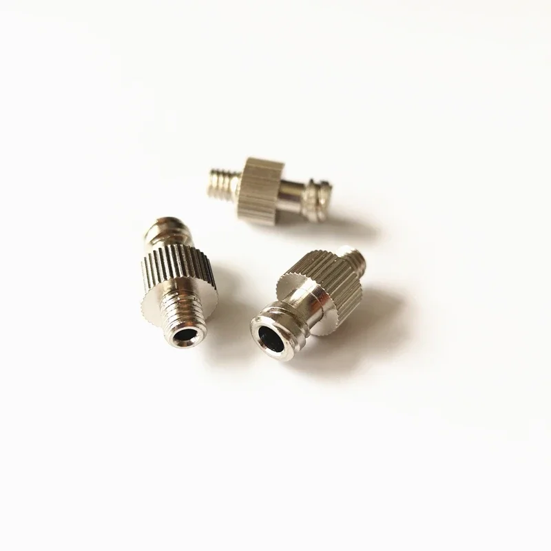 Factory direct pin high-precision high-quality metal M6 male thread female Luer lock adapter nickel plated brass connector