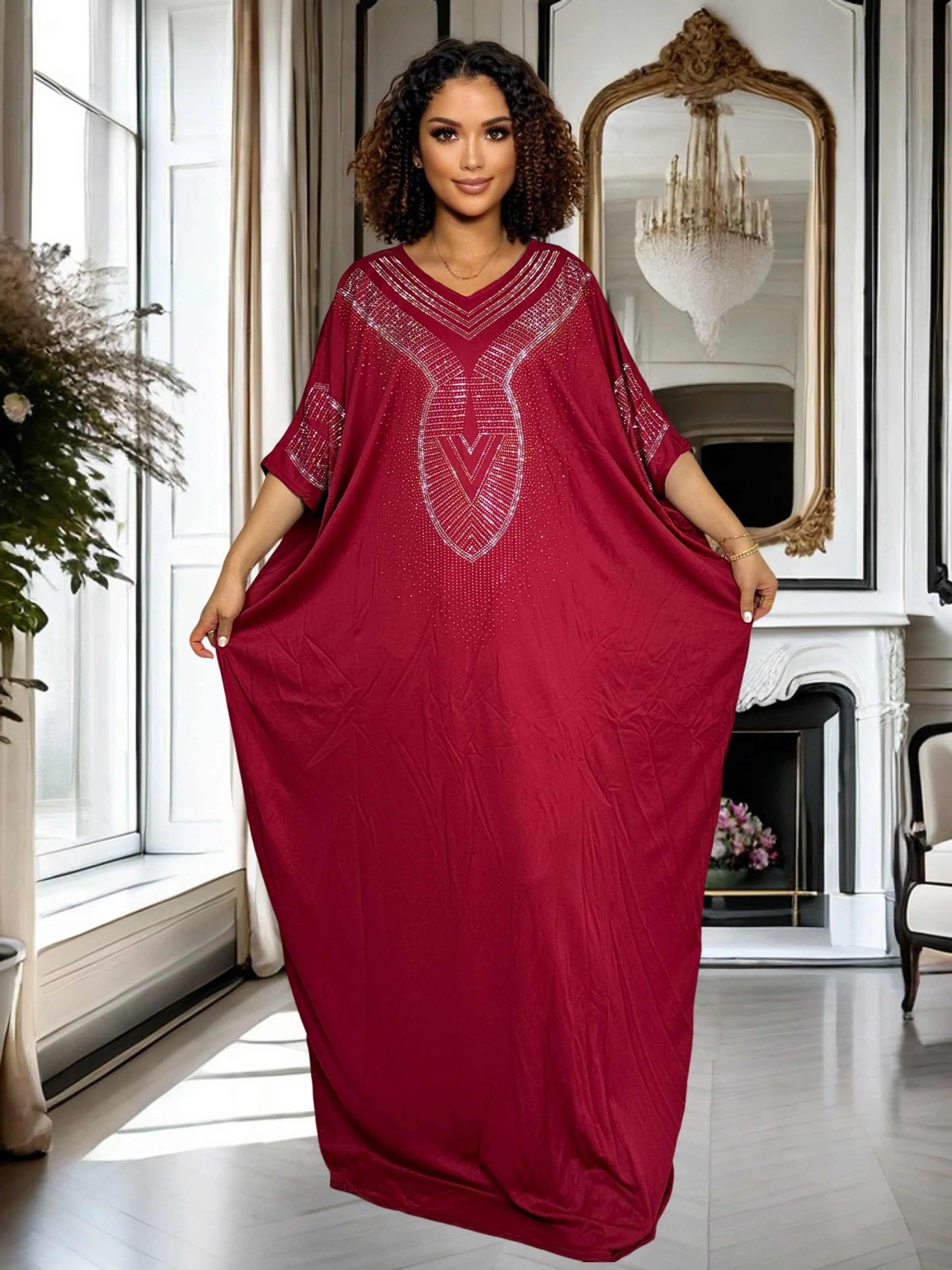 

Rhinestone Shiny Maxi Dress Women's Long Evening Gown