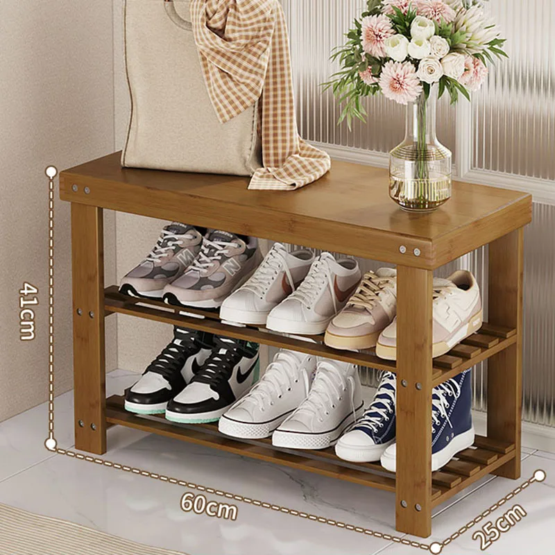 Wooden Shelves Shoe Stand Storage Organizer Abinet Rack Entrance Hall Space Saving Shoe Stand Minimalism Zapatera Home Furniture