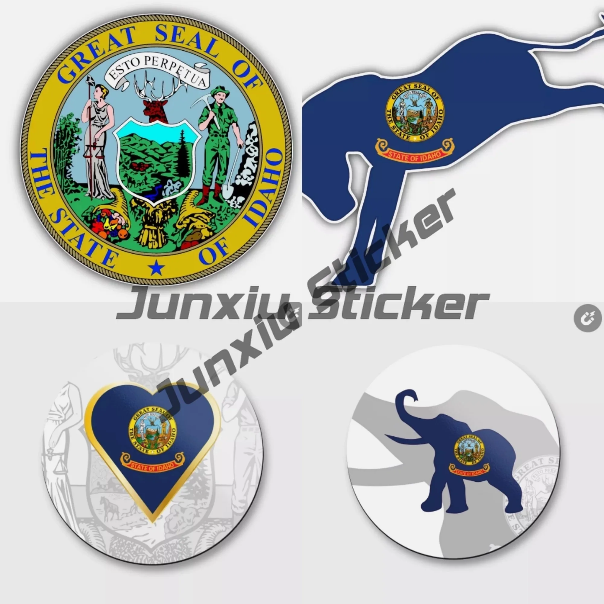

Idaho State Seal Vinyl Decal Sticker - Car Truck Van SUV Window Wall Cup Laptop Decals