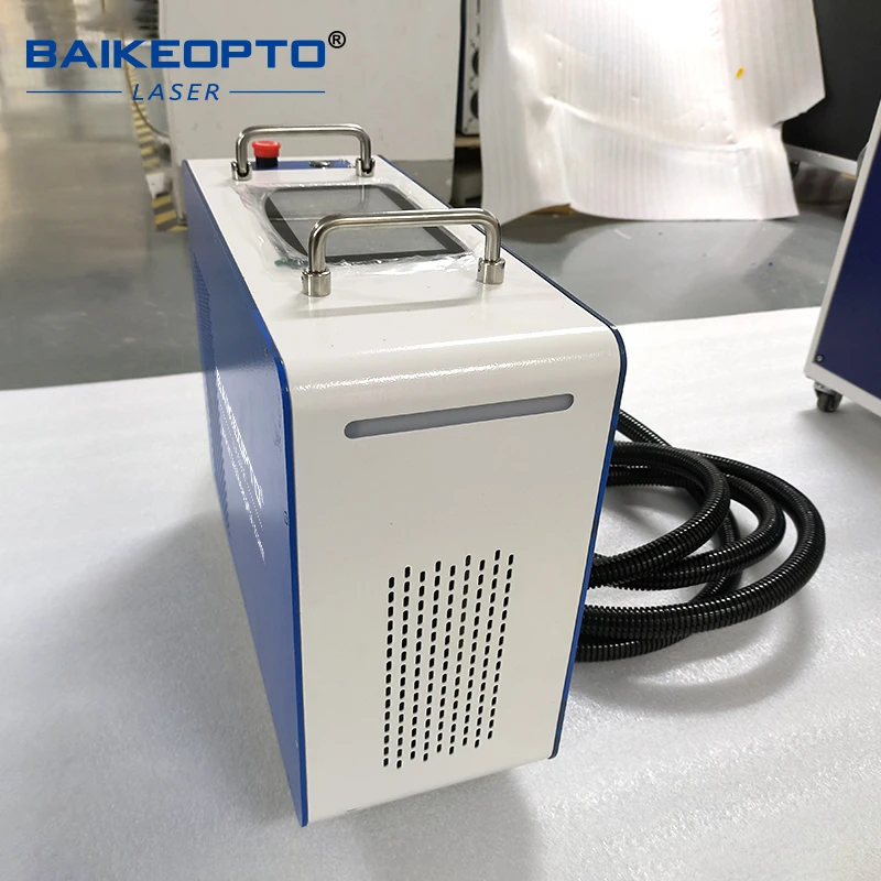 

Portable laser cleaning machine, handheld pulse type, alternative to sandblasting, non-destructive cleaning
