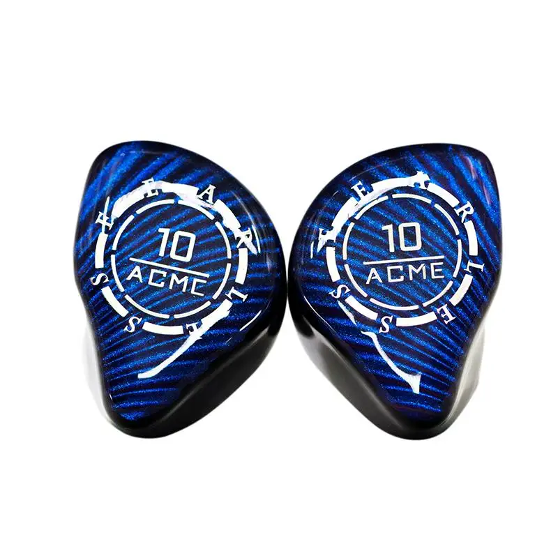 الصوت الخوف ACME10 10BA المحرك المتوازن HiFi شاشة الموسيقى داخل الأذن سماعات QDC كابل قابل للفصل مخصص IEMs S8Z S8F ES12