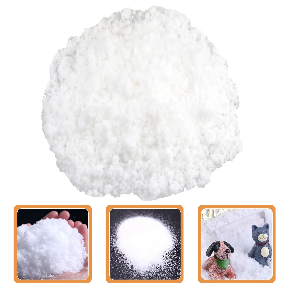 

500g Artificial Snow Christmas Decorations Fake Snow for Crafts and Xmas Tree Light Weight Holiday Decorations
