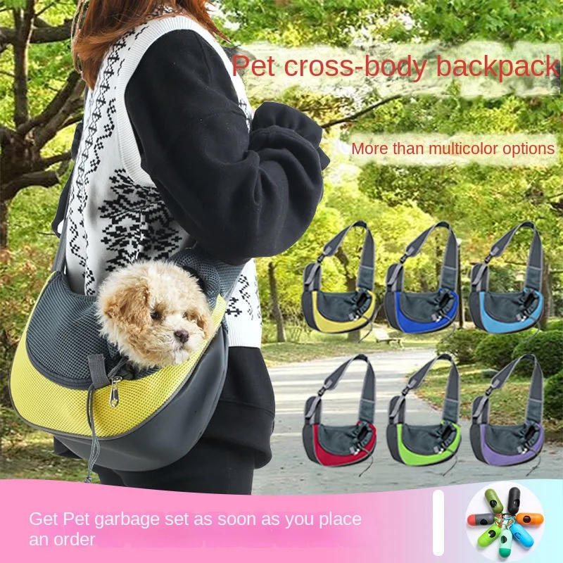 

Dog Carrier Outdoor Travel Handbag Mesh Sling Shoulder Bag Cat Puppy Breathable Side Backpack accessories