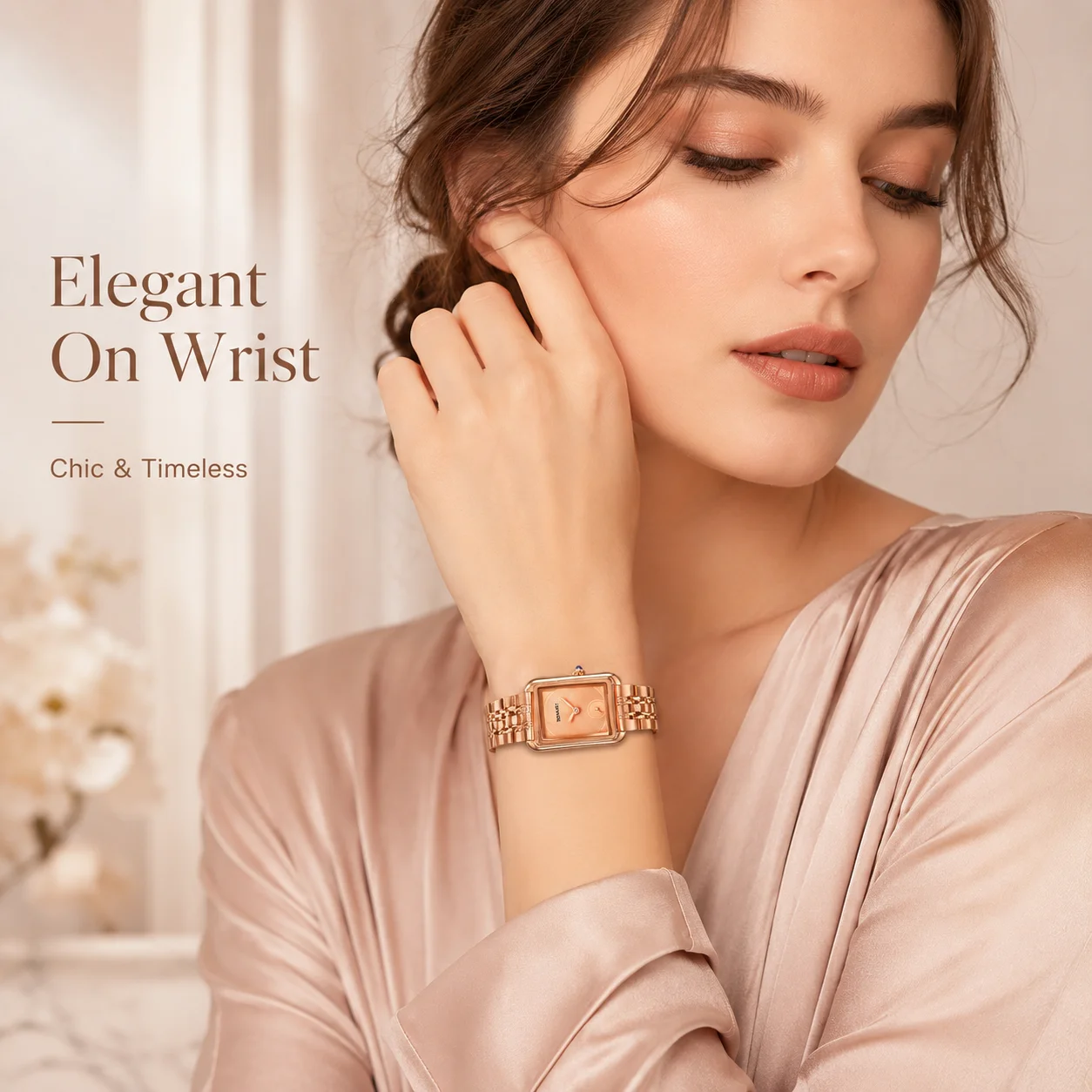 SKMEI 2670 Luxury Women's Watches 30M Waterproof Female Fashion Watch Casual Elegant Clock Chronograph For Business Outings