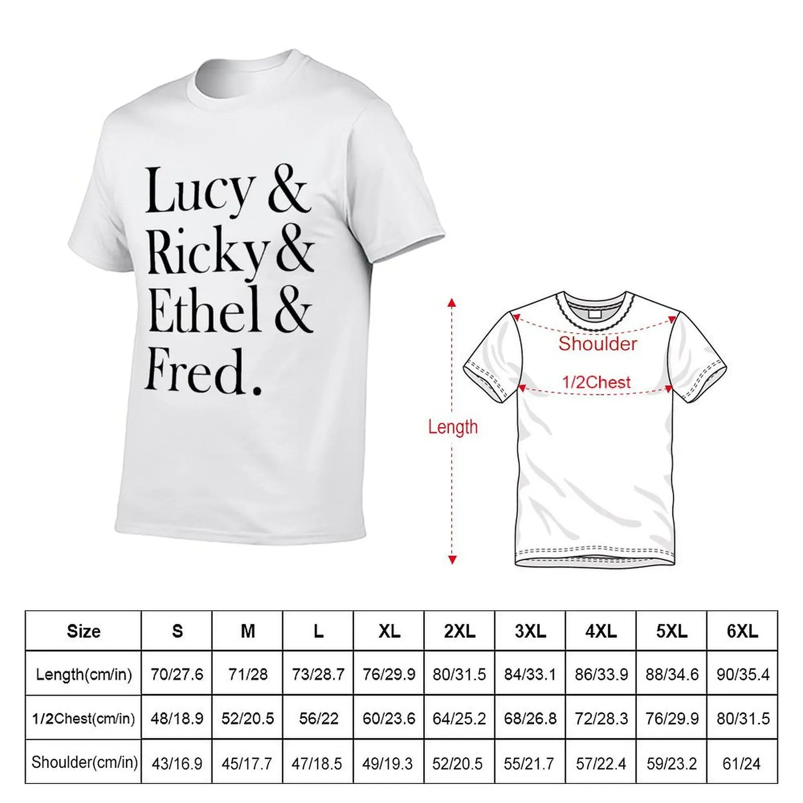 I Love Lucy Sweatshirt T-Shirt anime t shirts oversize anime tshirt T-Shirt view 5