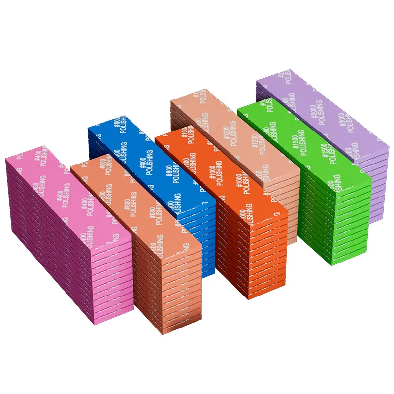 12pcs Wet/Dry Silicon Carbide Sandpaper and Sponge Set - Heavy Duty #400 to #2000 Mesh Multi-Mesh Grinding and Polishing Kit
