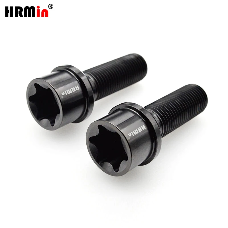 HRmin Torx Socket R13 Spherical Seat Gr.5 Titanium Automobile Vehicle Car Wheel Bolt for European Cars M14x1.5mm