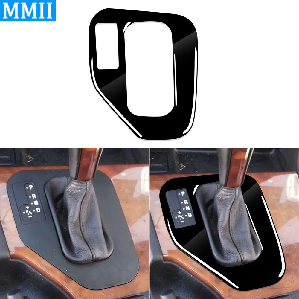 

For BMW 5 Series E39 1995-2003 Piano Black Gear Shift Panel Trim Cover Car Interior Retrofitting Accessories Decoration Sticker