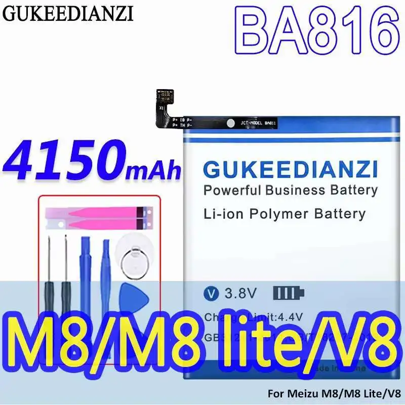 

Mobile Phone Battery 4150Mah For Meizu M8 Lite V8 M816H M816Q Lightweight BA816 Environmentally Friendly