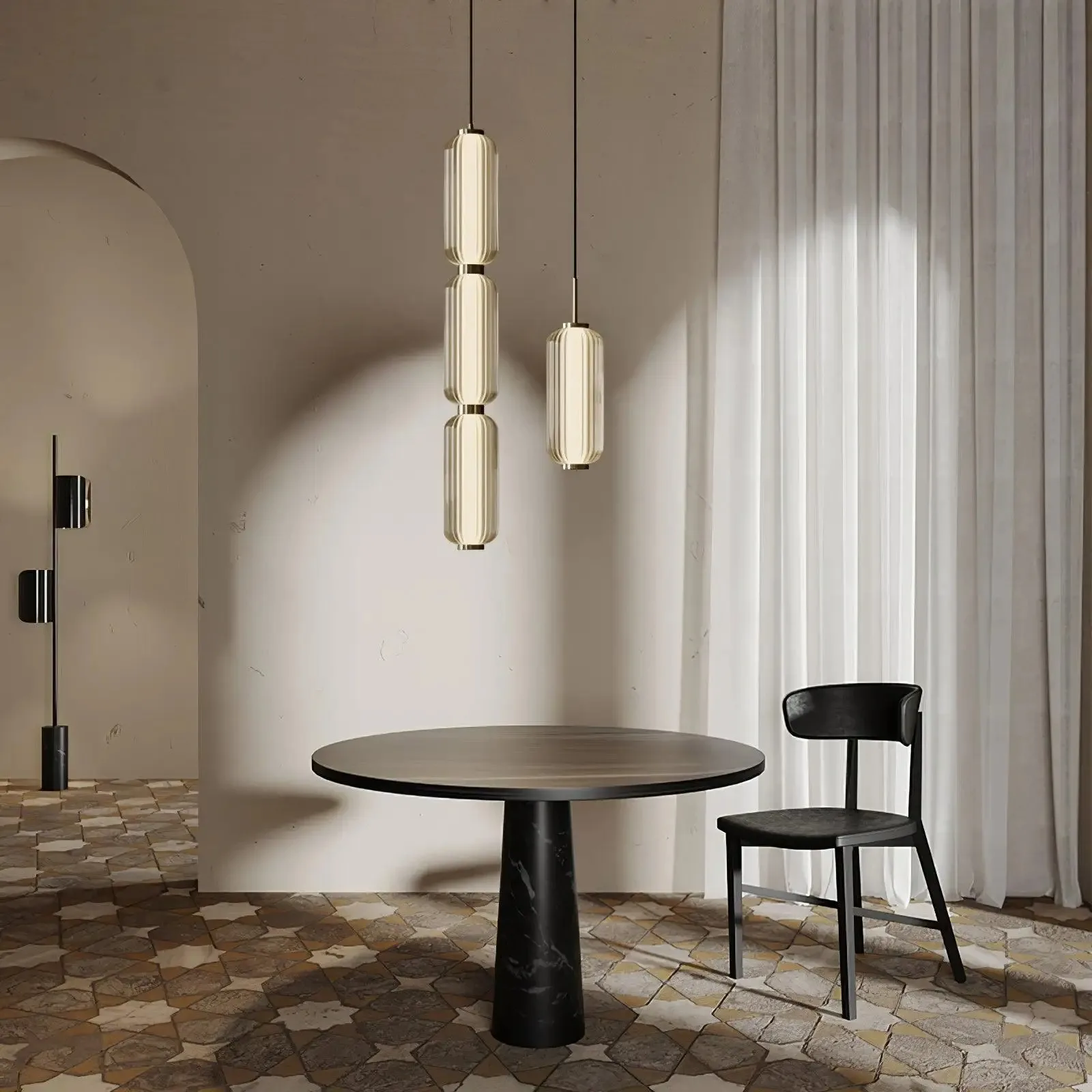 Modern LED Glass Pendant Light For Kitchen Island Dining Living Room Bedroom Bedside Staircase Luxury Hanging Lamp Decor Fixture