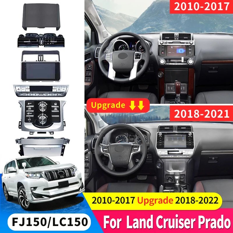 For Toyota Land Cruiser Prado 150 LC150 Fj150 Tuning,2010-2017 Upgrade 2018-2021 Molding Styling Interior Decoration Accessories